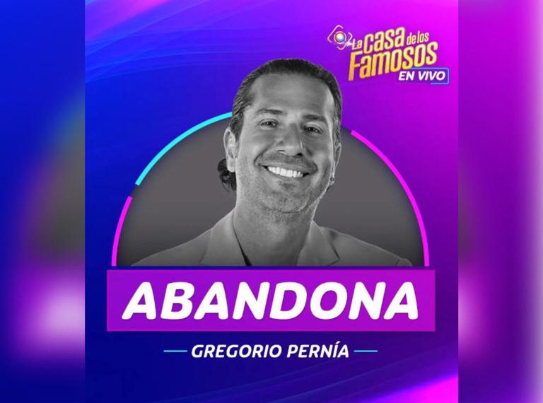 Gregorio Pernía abandona “La Casa de los Famosos 4”