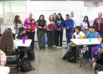 Inaugura alcaldesa Karla Córdova González comedor escolar en Secundaria Técnica 71 en Guaymas Norte