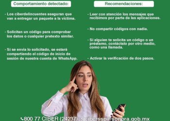 Advierte Unidad Cibernética por modalidad de robo de cuentas en WhatsApp