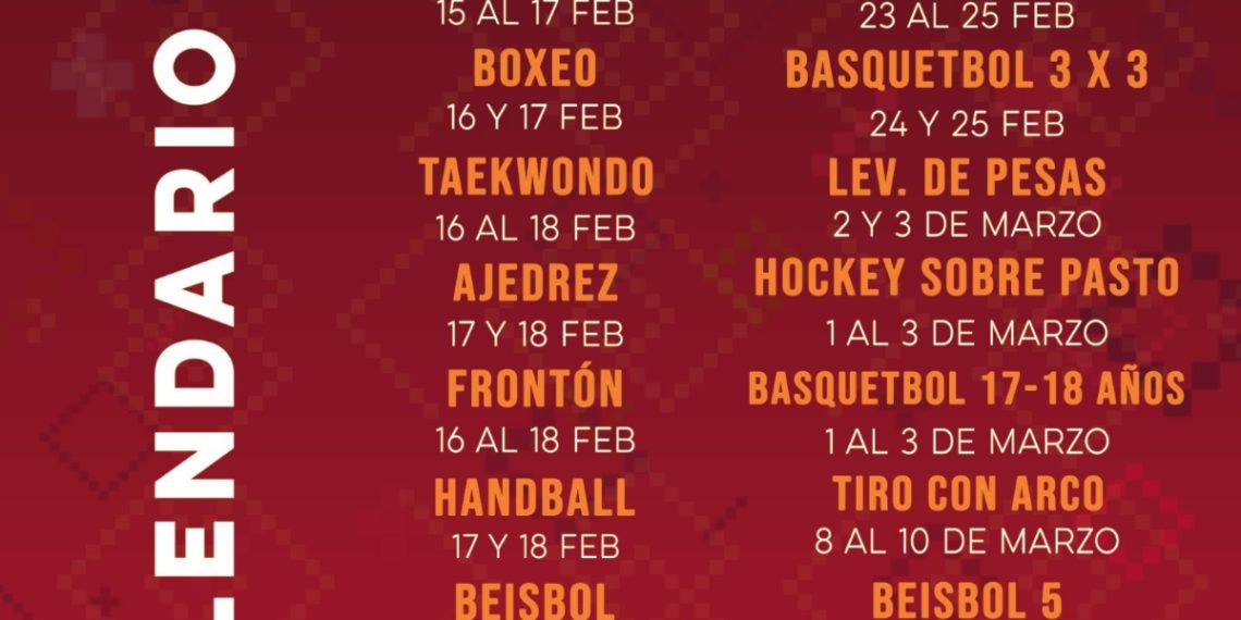 Anuncian el calendario de la Codeson Estatales 2024