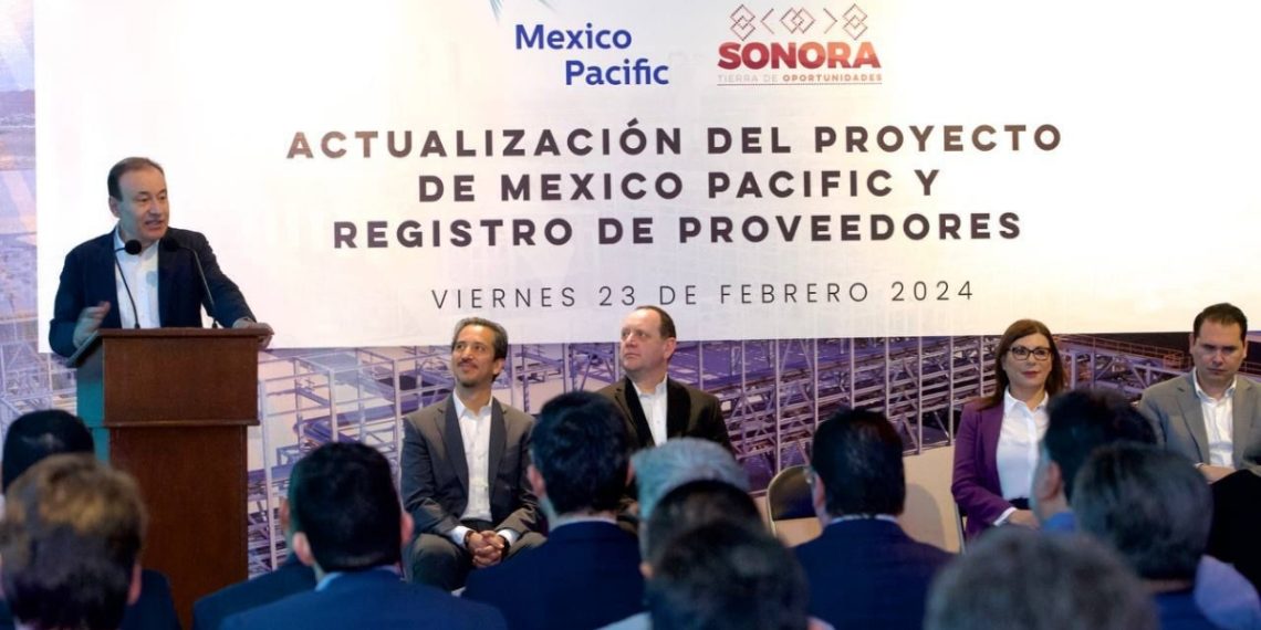 Encabeza Gobernador Durazo instalación de Mexico Pacific Limited en Sonora
