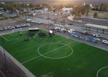 Inaugura Cecyte Sonora primera etapa de la Unidad Deportiva Banámichi