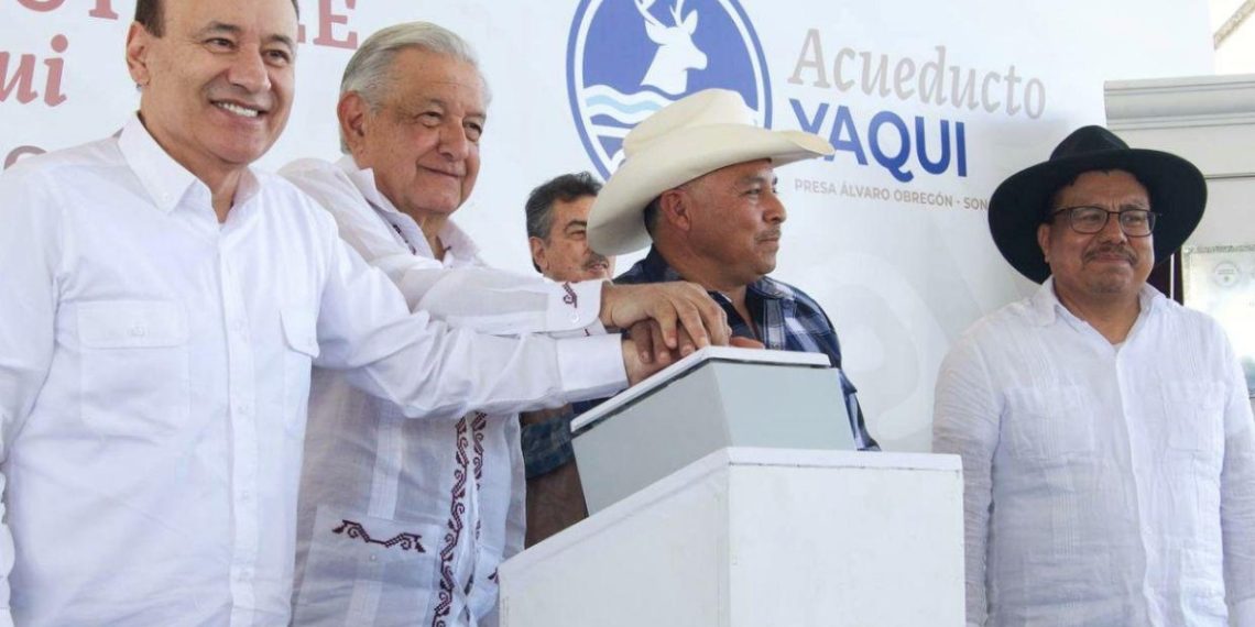Cumplen Presidente López Obrador y Gobernador Durazo demanda histórica de llevar agua potable por primera vez a 50 comunidades Yaquis