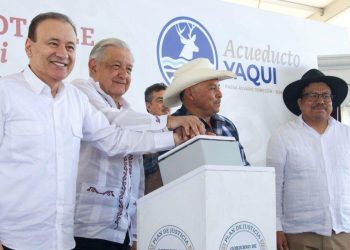 Cumplen Presidente López Obrador y Gobernador Durazo demanda histórica de llevar agua potable por primera vez a 50 comunidades Yaquis