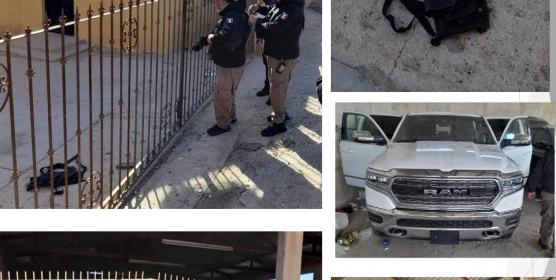 Aseguran inmueble, vehículos y material táctico en Caborca