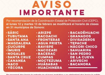 Modifica SEC horario de clases en 31 municipios de la entidad por bajas temperaturas