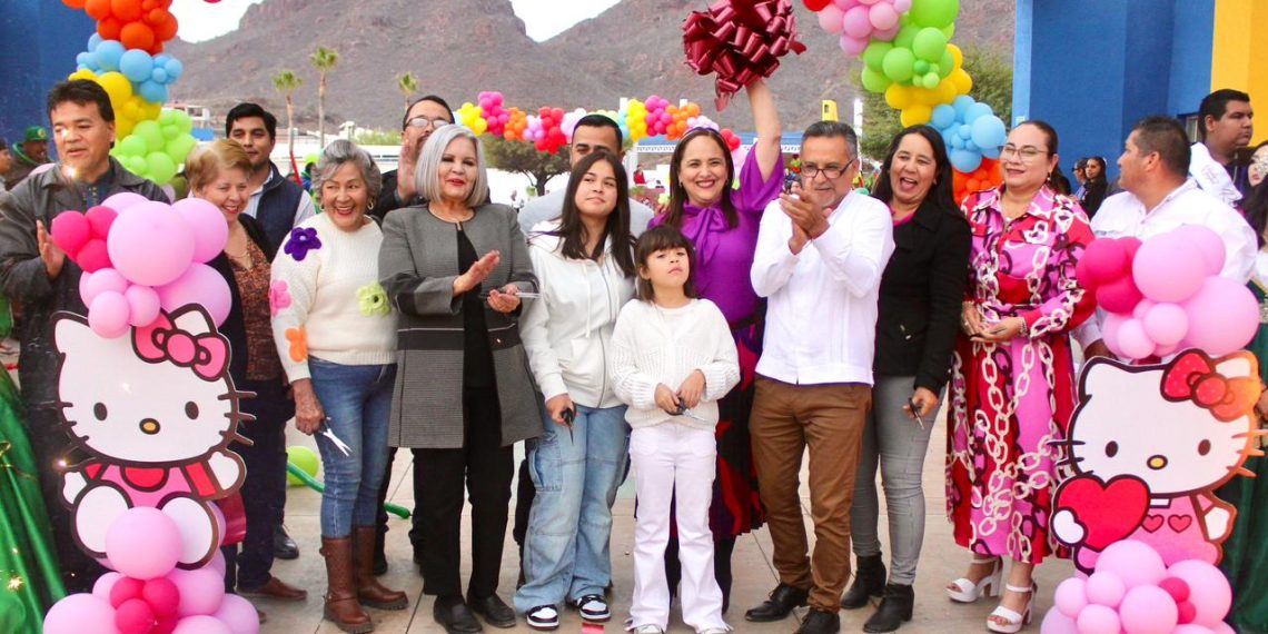 Reinaugura Ayuntamiento de Guaymas el Parque Infantil.