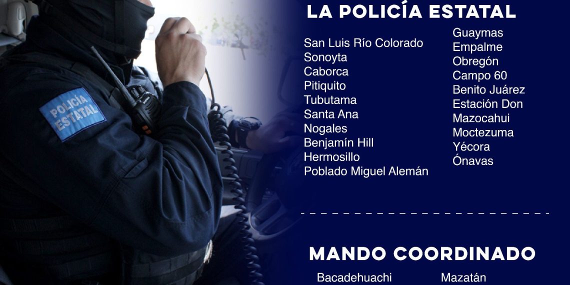 Policía Estatal de Seguridad Pública refuerza presencia en municipios de Sonora