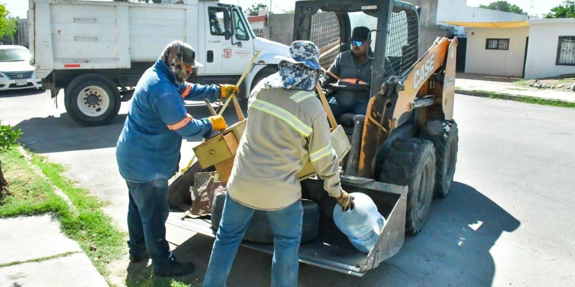 Recolectan 144 toneladas de cacharros en 3 colonias de Hermosillo