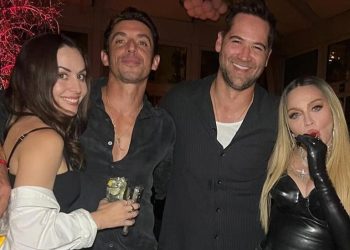 Zuria Vega y Alberto Guerra acompañaron a Madonna a un exclusivo club
