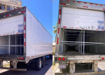 Vinculan a proceso a sujeto por trasladar 52 migrantes en caja de tráiler en Guaymas