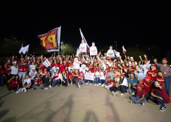Alegres y con gran respaldo ciudadano Celida y Froylán cierran su campaña al Senado en Hermosillo