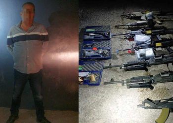 Detienen a hombre con arsenal de armas de alto impacto en Sonora