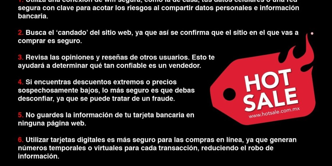 Exhorta Unidad Cibernética incrementar mecanismos de seguridad en compras durante Hot Sale 2024