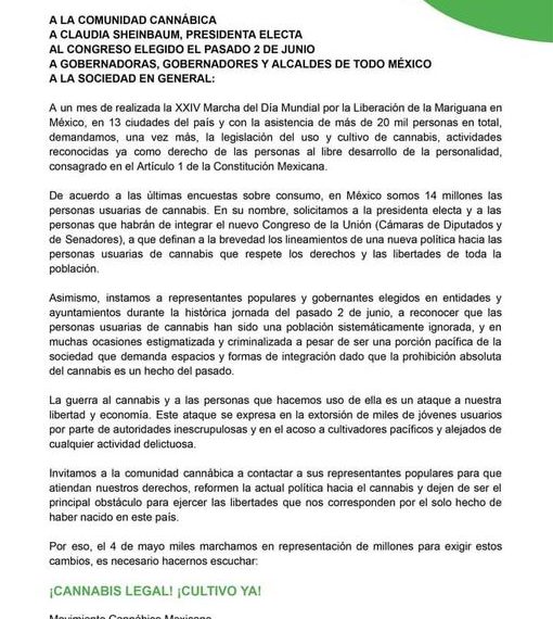 Autoridades electas deben legalizar el consumo de marihuana: Miguel Ángel Haro
