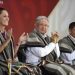 “Me voy a retirar muy feliz”, dice AMLO en gira con Sheinbaum por Oaxaca