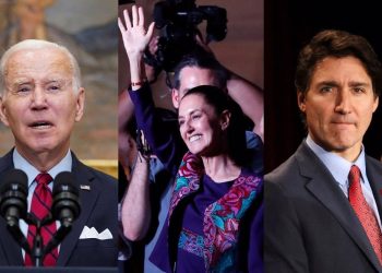 Joe Biden y Justin Trudeau felicitan a Claudia Sheinbaum