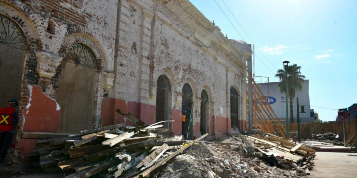 Registra 45 por ciento de avance la rehabilitación integral histórica del Mercado Municipal No. 1 de Hermosillo