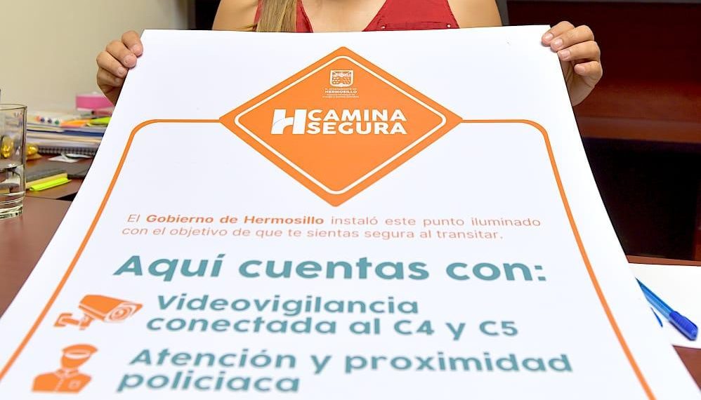 Instalan botones de seguridad en luminarias de “Camina Segura”