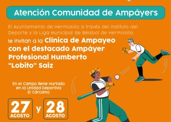 Invita Ayuntamiento de Hermosillo a Clínica de Ampayeo