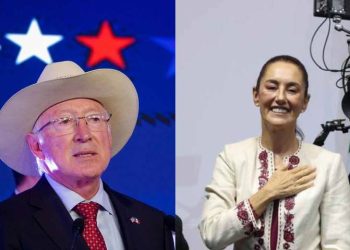 Ken Salazar le desea éxito a Claudia Sheinbaum, próxima presidenta de México
