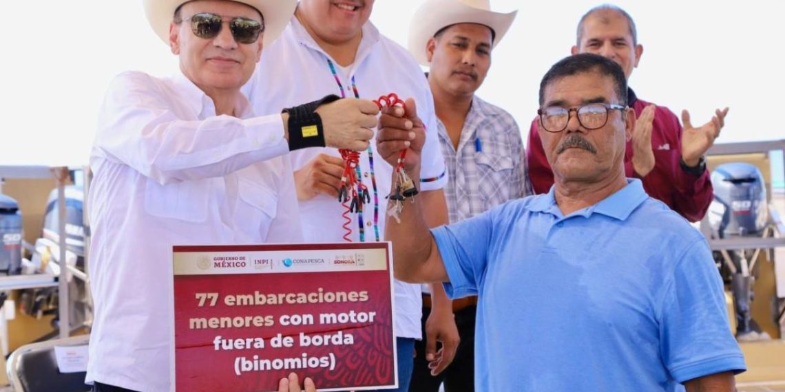 Llevan Gobernador Durazo y Conapesca atención integral a familias Yaquis con abandono histórico