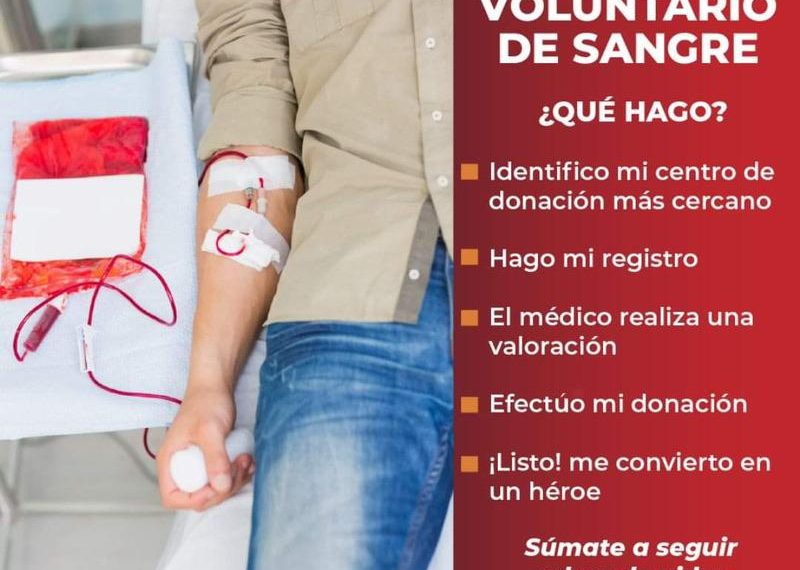 Invita Salud Sonora a donar sangre de manera voluntaria