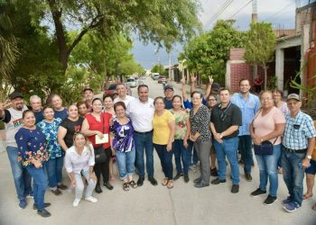 Entrega Antonio Astiazarán dos obras de pavimentación con concreto en el norte de Hermosillo