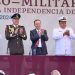 Encabeza Gobernador Durazo desfile cívico-militar en celebración por el 214 aniversario de la independencia de México