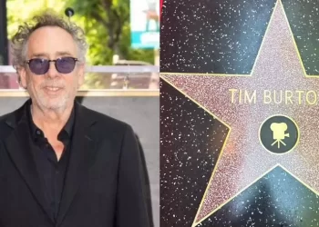 Tim Burton devela su estrella en el Paseo de la Fama de Hollywood