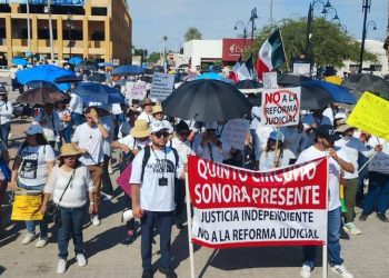 Continúan las protestas masivas en Hermosillo contra la Reforma Judicial