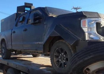 Decomisan “monstruo” blindado en Sonoyta
