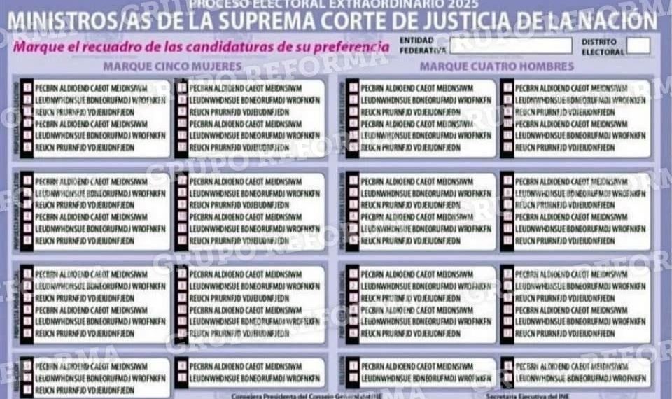 Es una incógnita el número de boletas para elección judicial