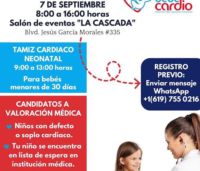 DIF Sonora en colaboración con Bebé Cardio realizarán valoraciones médicas gratuitas para cardiopatías congénitas 