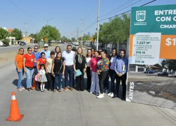 Entregó Toño Astiazarán rehabilitación del bulevar Cimarrón