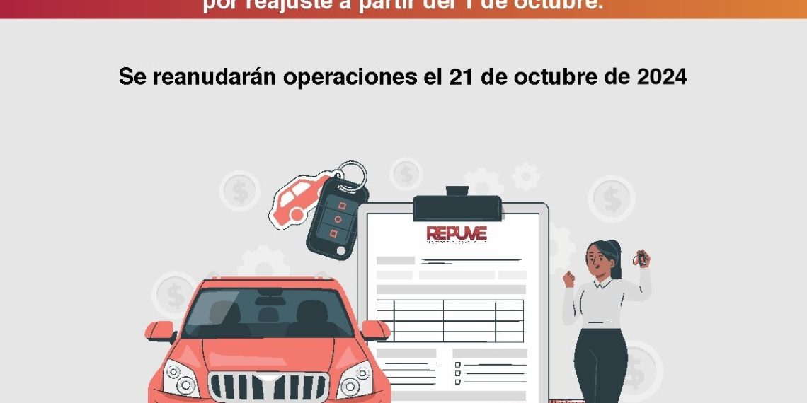 Retomará Repuve Sonora actividades el 21 de octubre por ajustes operativos