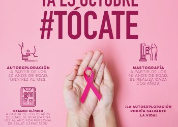 Exhorta Secretaría de Salud a mujeres y hombres a prevenir el cáncer de mama