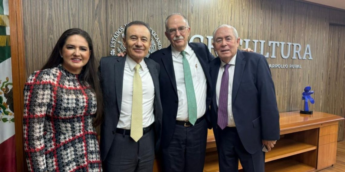 Gobernador Durazo coordina esfuerzos con Sader en apoyo del campo sonorense