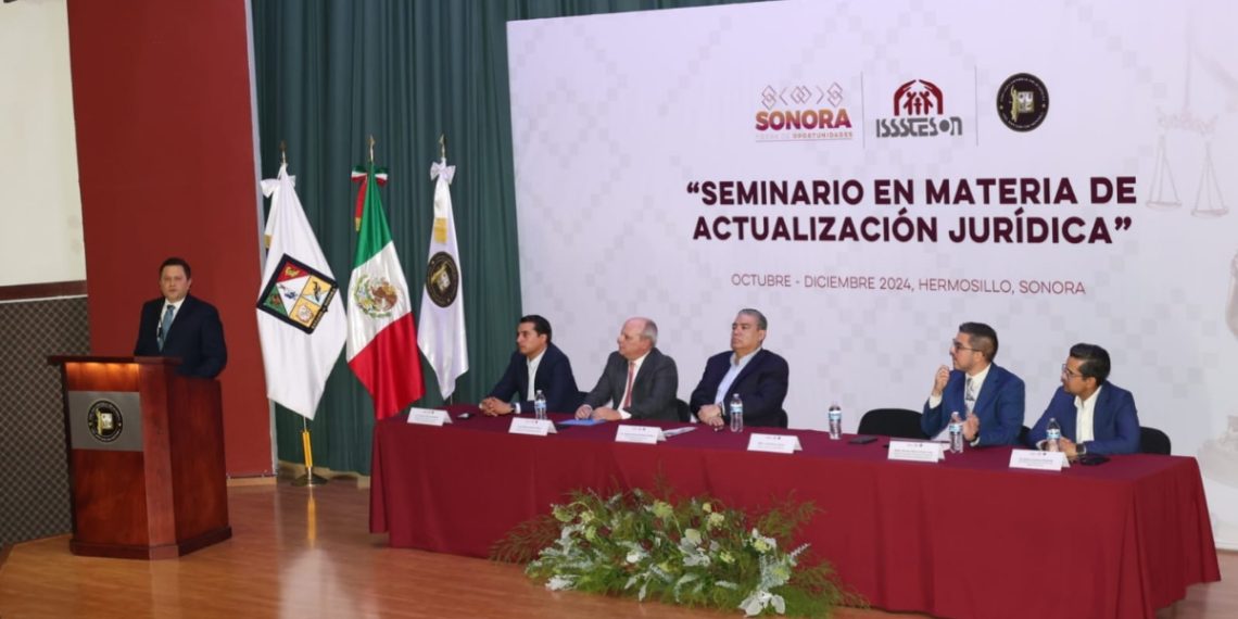 Organiza Isssteson “Seminario en materia de actualización jurídica”