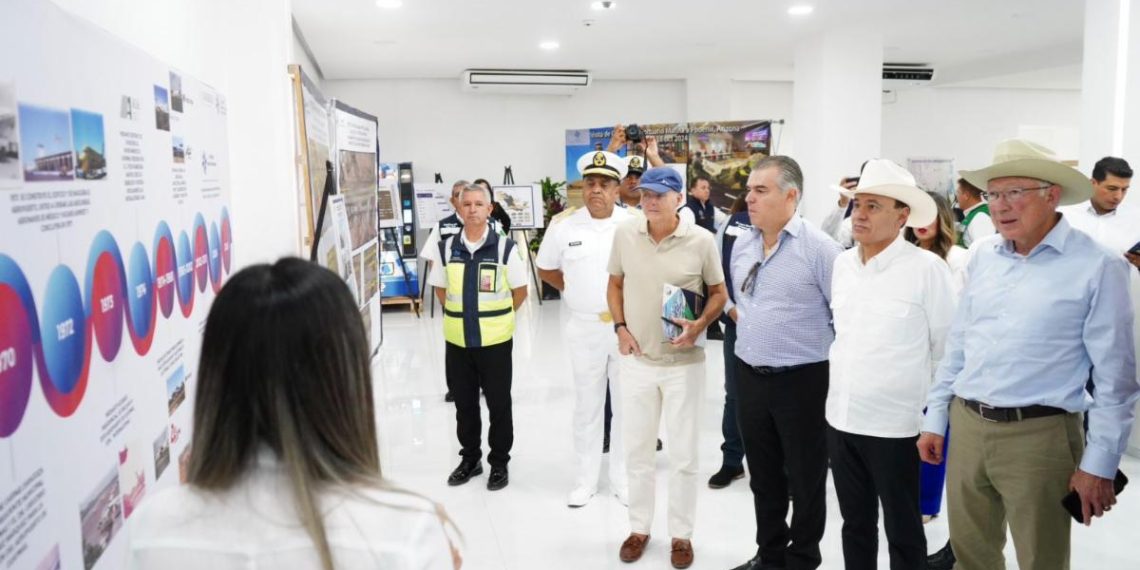 Con modernización del Puerto de Guaymas Gobernador Durazo afianza relación comercial Sonora-Estados Unidos