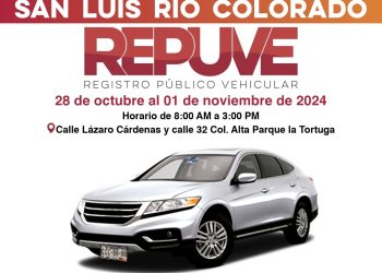 Instala Gobierno de Sonora módulo itinerante de Repuve en SLRC