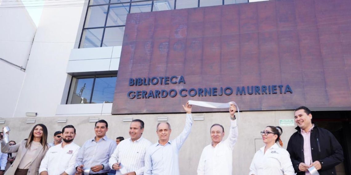 Cumple Gobernador Durazo con rehabilitación de calles del centro histórico y entrega de biblioteca del Colson