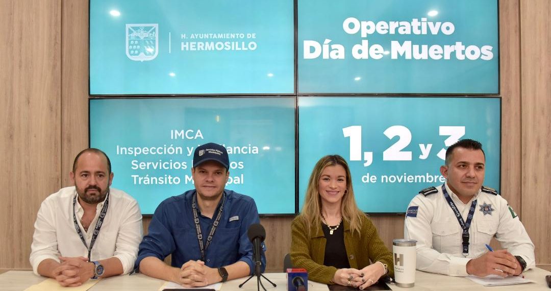 Listo Gobierno de Hermosillo con el operativo de Día de Muertos