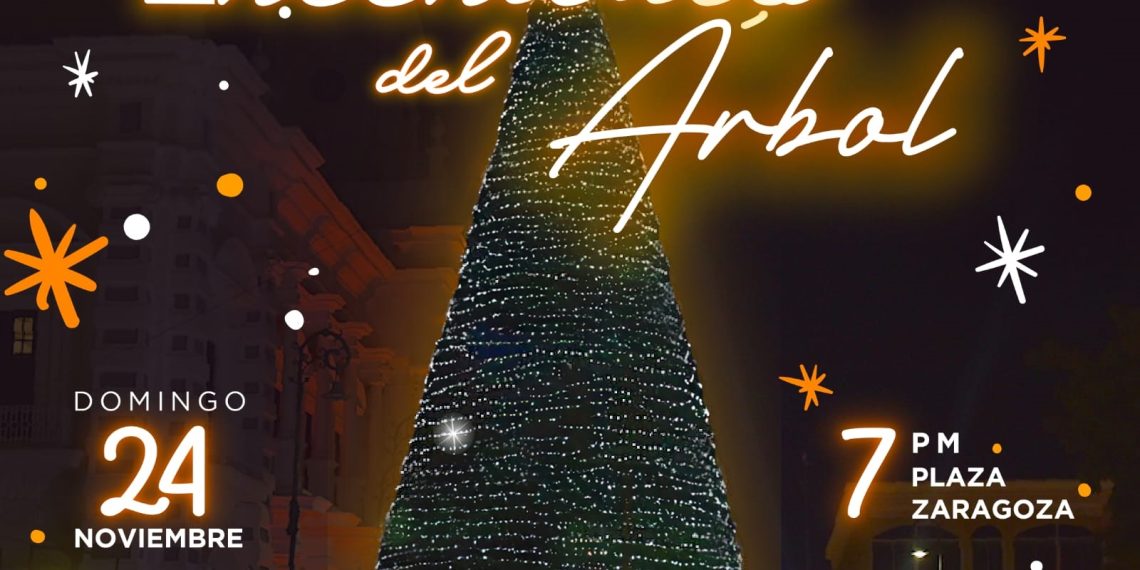 Encenderán árbol y decoración navideña este domingo
