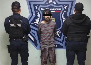 Detiene SSPM Y Marina a dos por presunto delito contra la salud y violencia familiar en Cajeme