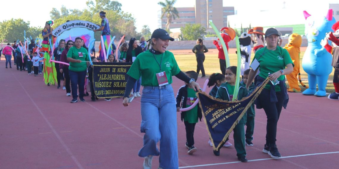 Más de 100 estudiantes participaron en la Décima “Mini-Olimpiada Deportiva 2024” en Cajeme