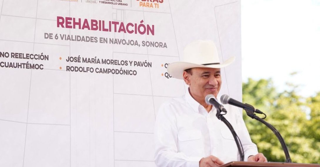Cumple Gobernador Durazo a población del mayo con acciones de vivienda, vialidades y becas