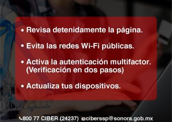 Exhorta Unidad Cibernética de Sonora extremar medidas de prevención en compras en línea