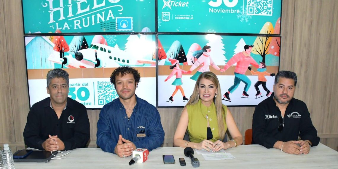 Anuncian Gran Pista de Hielo de Hermosillo en el Parque La Ruina