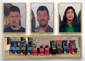 En operativo conjunto capturan a tres personas, aseguran drogas y máquinas tragamonedas en Hermosillo
